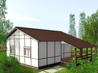 Каркасный дом в стиле фахверк Каркасный дом в стиле фахверк